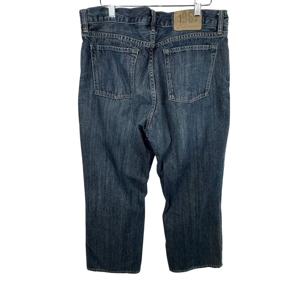 Vtg Mens GAP 1969 Loose Fit‎ Jeans Blue Denim Size 24x29 Straight Relaxed Y2K